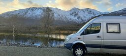 Erster Übernachtungsplatz auf den Lofoten